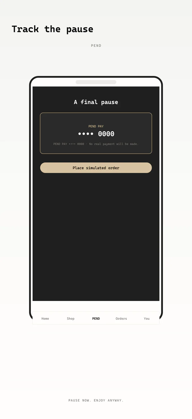 PEND screen 2